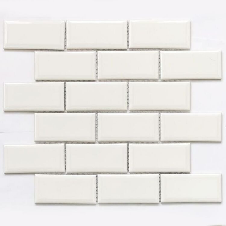 Мозаика из керамогранита Brick White