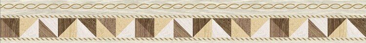 Бордюр Village бежевый микс 60x500